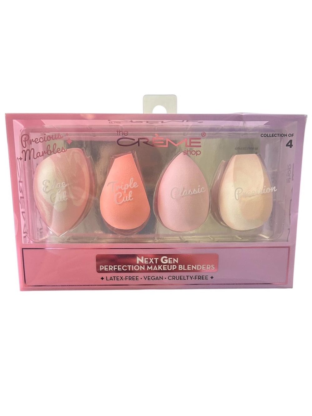The Crème Shop Next Gen Perfection Makeup Blenders - Pink Collection (4-Pack)